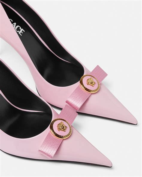 tacchi versace lilla|Gianni Ribbon Pumps and Flats .